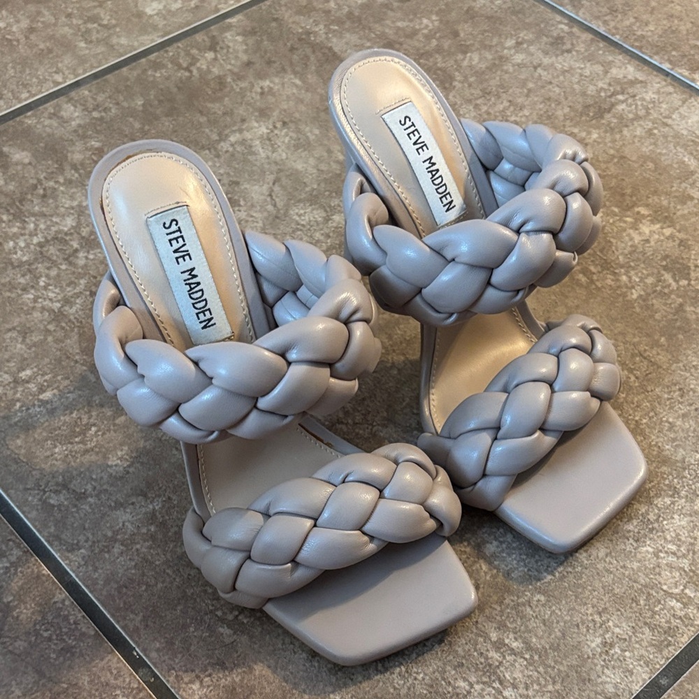 Steve Madden Braided Double-Strap Heels
